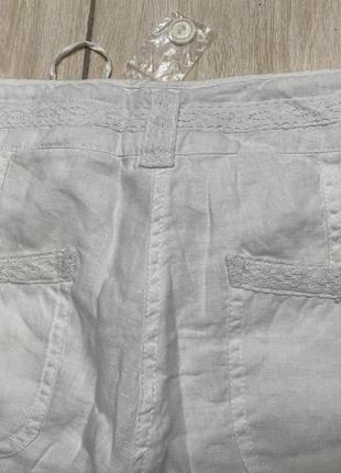 Женские льняные бриджи/брюки с кружевом на подкладке bandolera sm7 фото