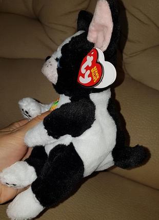 Ty beanie babies очисник пес, собака бостон-тер'єр tink 22 см4 фото