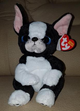 Ty beanie babies очисник пес, собака бостон-тер'єр tink 22 см3 фото