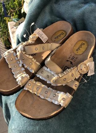 Шлепки birkenstock betula. шкіра оригінал