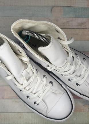 Высокие кожаные кеды converse all star3 фото