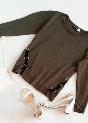 Тонкий гольф хакі pepperts зі шнуровкою