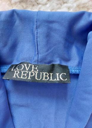 Яскраво-синя майка love republic3 фото