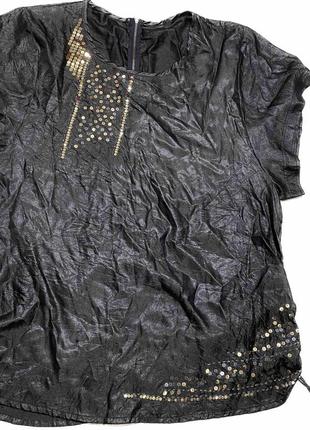 Женская оригинальная вискозная удлинённая блуза/туника большого размера f&f турция.