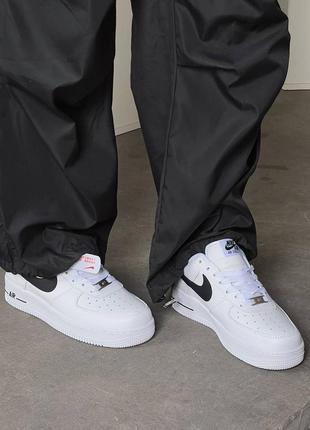 Кросівки nike air force white black10 фото