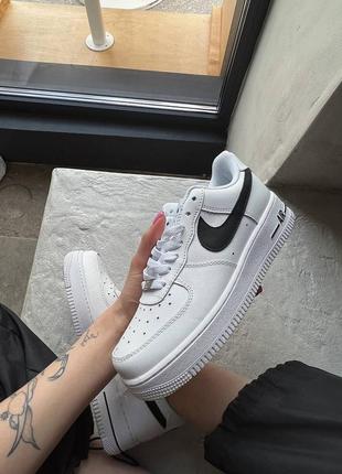 Кросівки nike air force white black3 фото