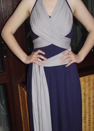 Платье  в пол оригинального фасона