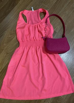 Платье розовое terranova4 фото