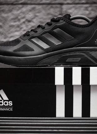 🔔 adidas cloudfoam 🔴 черные мужские спортивные базовые сетка каждый день кежуал повседневные7 фото