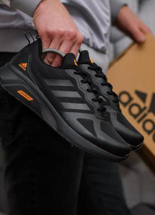 🔔 adidas cloudfoam 🔴 чорні чоловічі спортивні базові сітка на кожен день кежуал повсякденні