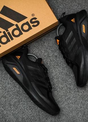 🔔 adidas cloudfoam 🔴 черные мужские спортивные базовые сетка каждый день кежуал повседневные8 фото