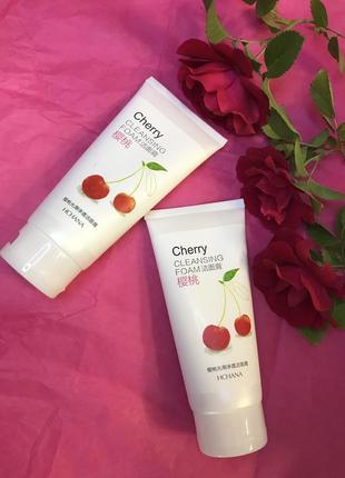 🍒 пенка для умывания hchana cherry cleansing foam 🍒