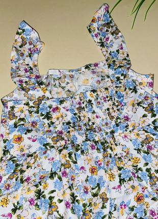 Сарафан коттоновый в цветочный принт. молниеносный размер: 92/2 бренд: primark3 фото