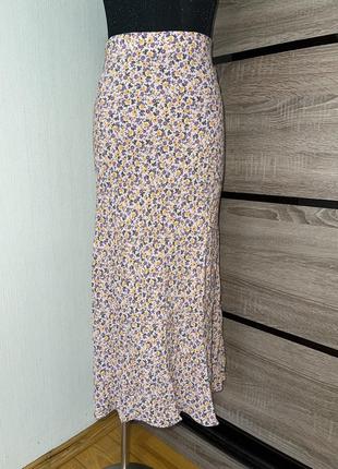 Длинная вискозная юбка пояс резинка 💐🌻🐝