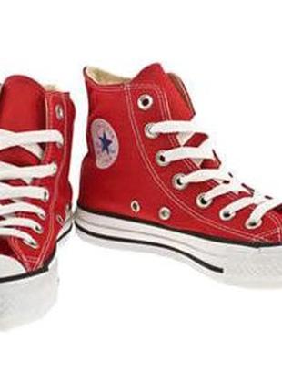 Кеди converse chuck taylor all star high (red)2 фото