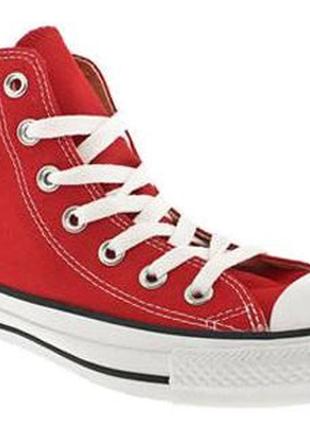 Кеди converse chuck taylor all star high (red)1 фото