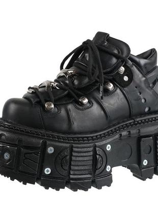 Ботинки new rock negro tornillos негро торниллос platf кожа нью рок стильний львів нью роки platform1 фото