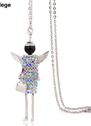 Кулон  "куколка ангелочек " цветная