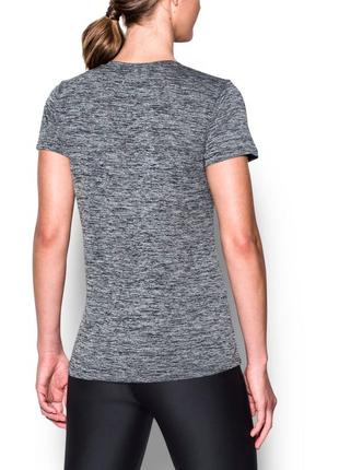 Суперовая фирменная спортивная футболка серый меланж under armour оригинал.4 фото