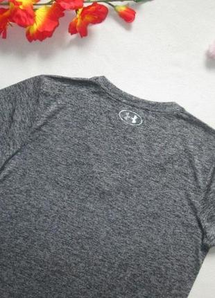 Суперовая фирменная спортивная футболка серый меланж under armour оригинал.7 фото