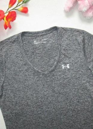 Суперовая фирменная спортивная футболка серый меланж under armour оригинал.5 фото