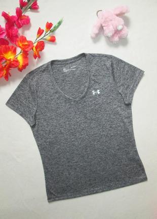 Суперовая фирменная спортивная футболка серый меланж under armour оригинал.2 фото