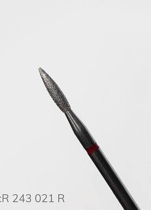 Фреза алмазна полум'я (червона насічка) richcolor