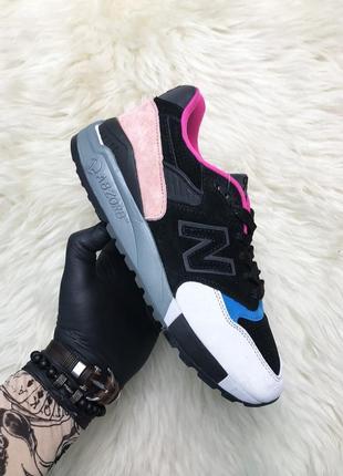 Кросівки жіночі new balance 998 black peach (осінь/весна/літо)1 фото