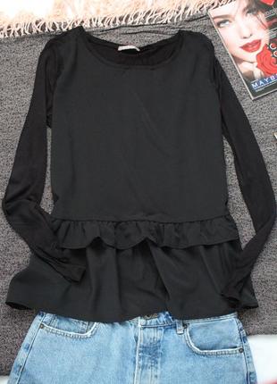 Черная блуза с рюшами м размер 38 orsay4 фото
