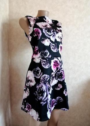 Платье плотное от asos в цветочный принт в3 фото