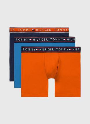 Трусы боксеры tommy hilfiger. оригинал. размеры м, l. 3 штуки