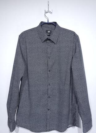 Сорочка hm slim fit розмір м
