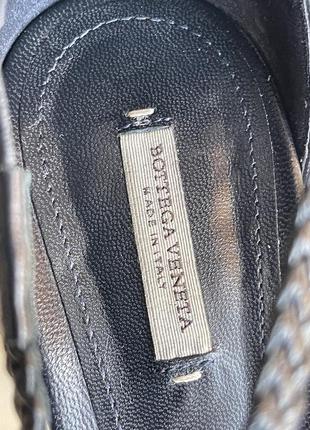 Кожаные плетёные туфли сандали бренд  bottega venetta оригинал7 фото