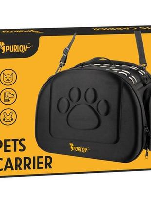 Сумка-транспортер, сумка-переноска для кота , собаки сумка для транспортировки животных purlov 18270 польша3 фото
