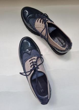 Кожаные лоферы trussardi, кожаные туфли, туфли на низком9 фото