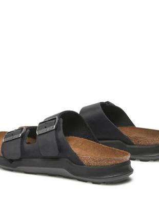 Стильні шкіряні ортопедичні шльопанці birkenstock arizona9 фото