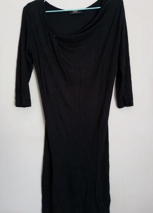 Чорне трикотажне плаття mexx/ трикотажное платье/ little black dress3 фото