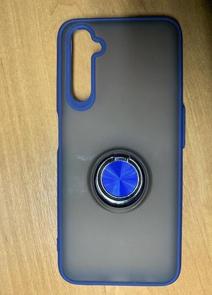 Чехол для realmi 6 pro touch ring blue