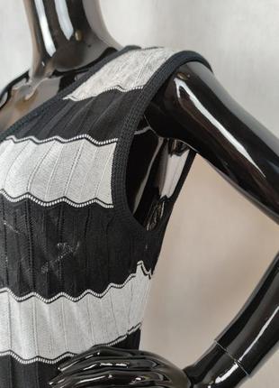 M missoni элегантное платье с черно-белыми волнами4 фото