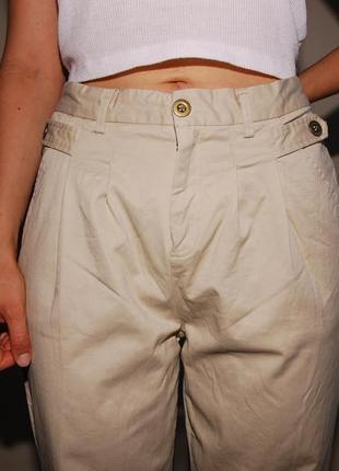 Симпатичные бежевые брюки women's secret с высокой посадкой, размер м/38-403 фото