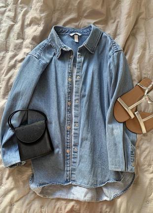 Рубашка из плотного денима