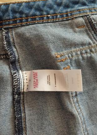 Кружевная джинсовая юбка 12 размера.4 фото