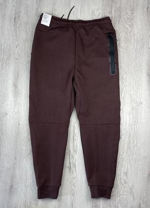 Штани nike tech fleece pants brown3 фото