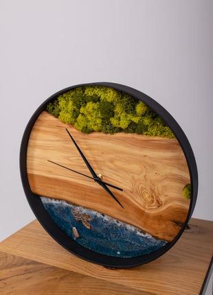 Настенные часы ручной работы, диаметр 35 см2 фото