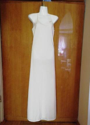 Нежное макси платье комбинация, бельевой стиль1 фото
