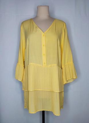 Рубашка, блуза желтая модал4 фото