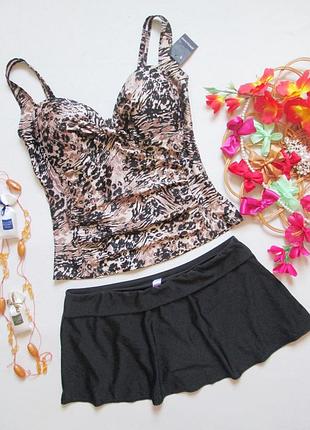 Мега шикарный раздельный купальник танкини батал jd williams 🌺💜🌺