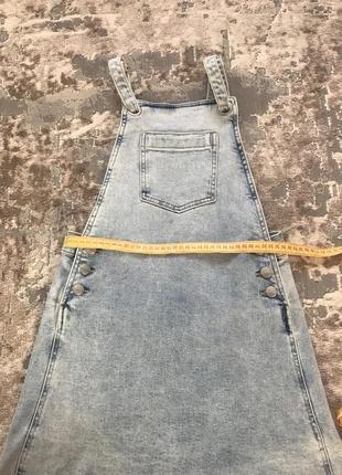 Джинсовый сарафан reserved 152 см 3