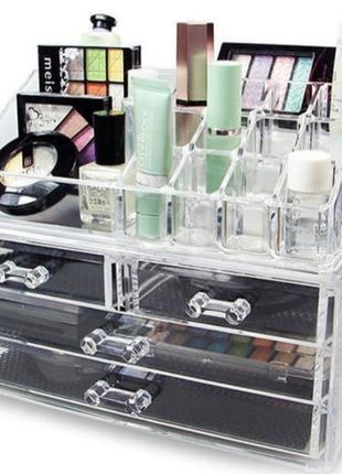Органайзер для косметики. універсальний косметик-бокс для зберігання косметики.