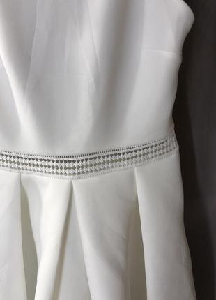 Сукня міді з мереживними вставками і оборками на спині asos design5 фото